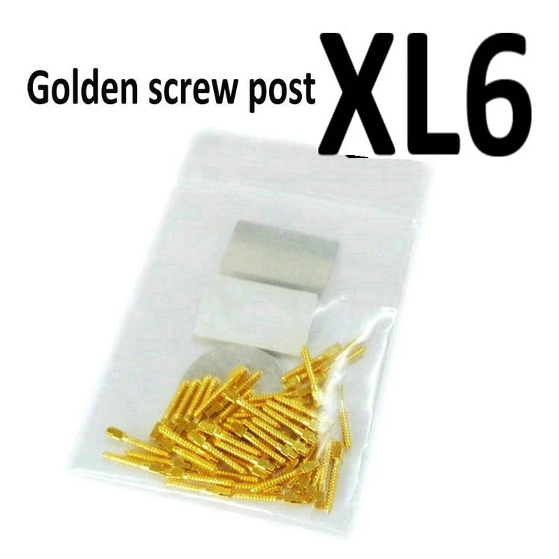 Dental Golden Plated Screw Post 50Pcs Bag  Dental Materials For Dentist Tool Dentistry Use Post