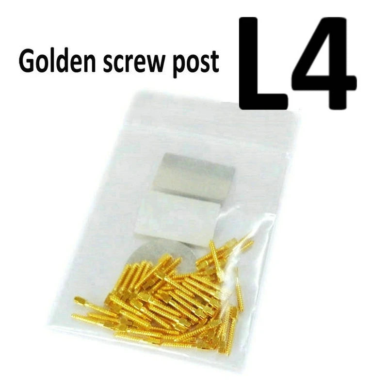 Dental Golden Plated Screw Post 50Pcs Bag  Dental Materials For Dentist Tool Dentistry Use Post