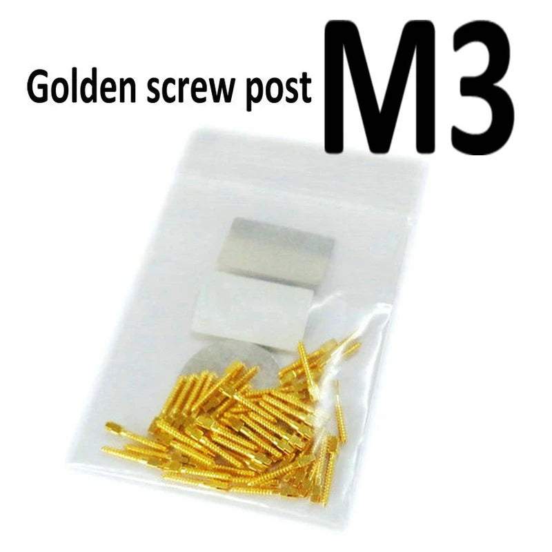 Dental Golden Plated Screw Post 50Pcs Bag  Dental Materials For Dentist Tool Dentistry Use Post