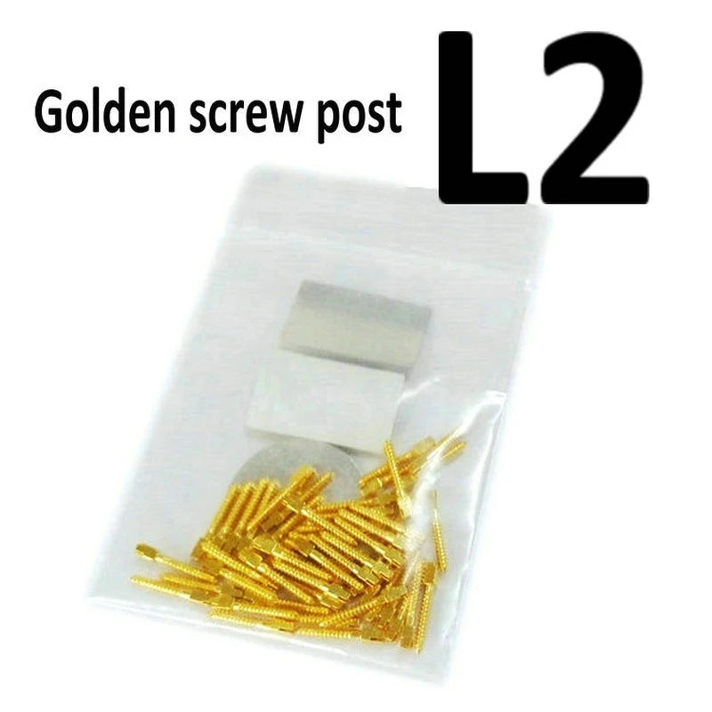 Dental Golden Plated Screw Post 50Pcs Bag  Dental Materials For Dentist Tool Dentistry Use Post