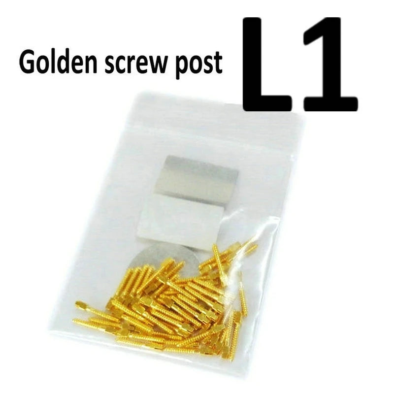 Dental Golden Plated Screw Post 50Pcs Bag  Dental Materials For Dentist Tool Dentistry Use Post