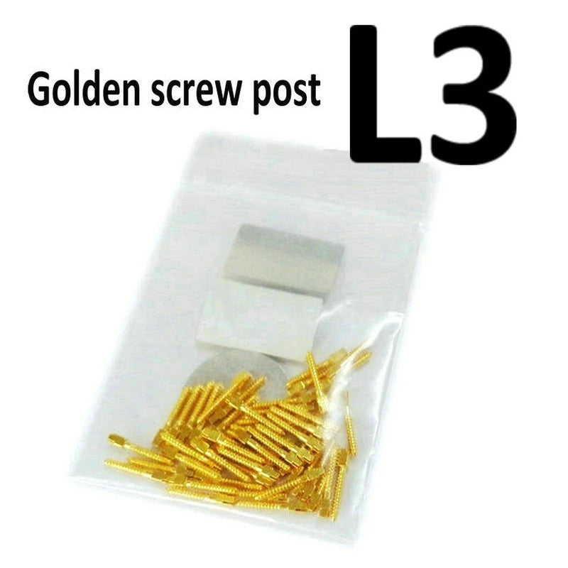 Dental Golden Plated Screw Post 50Pcs Bag  Dental Materials For Dentist Tool Dentistry Use Post