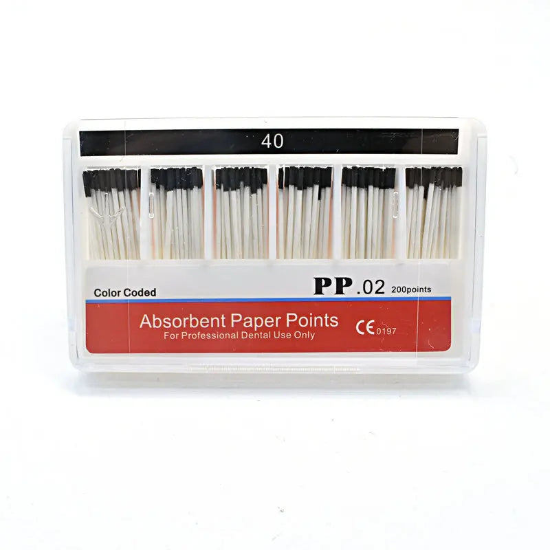 Dental Paper Points 0.02 taper Absorbent  dental Materials Strong Absorption Pure Cotton Fiber paper