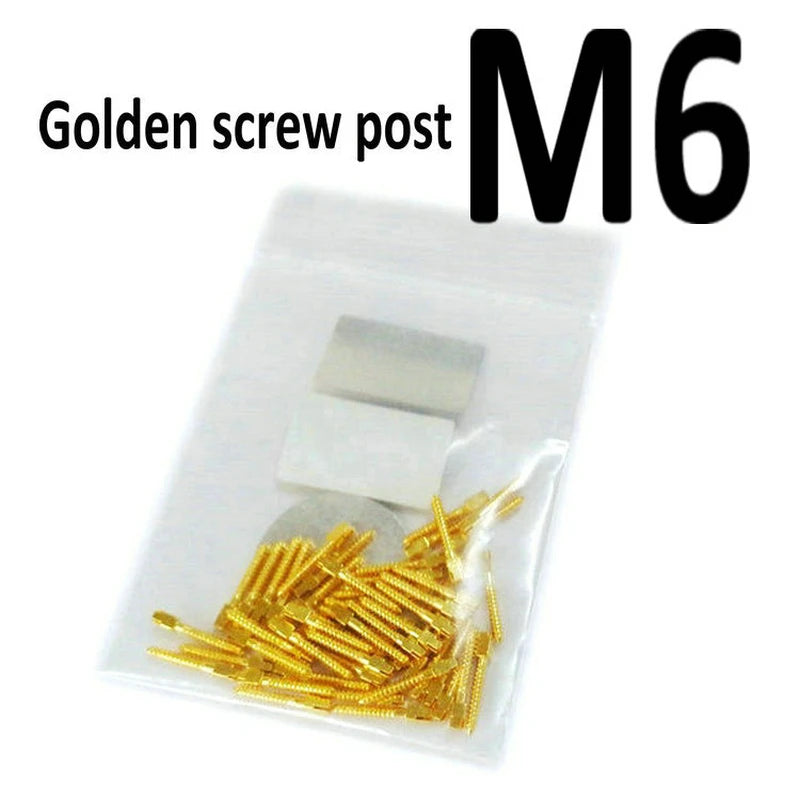 Dental Golden Plated Screw Post 50Pcs Bag  Dental Materials For Dentist Tool Dentistry Use Post