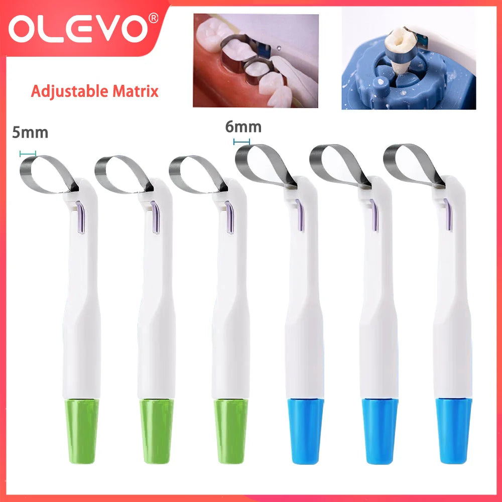 Adjust Dental Pro Matrix Holder Molar/Premolar Matrices Bands Restoration Teeth Filling Pre Formed 5mm 6mm Dentistry Materials