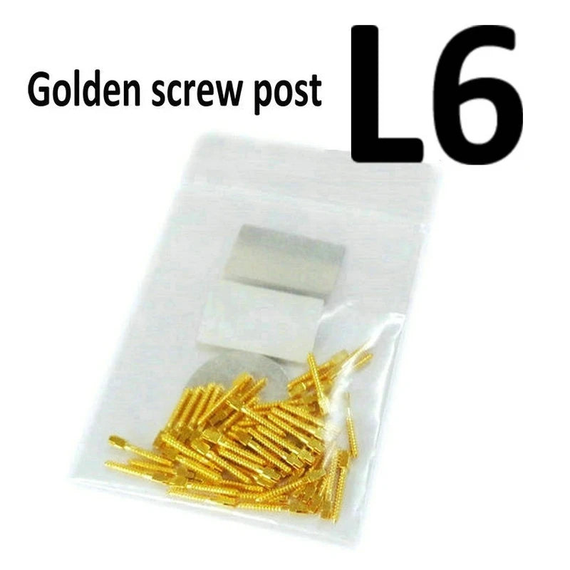 Dental Golden Plated Screw Post 50Pcs Bag  Dental Materials For Dentist Tool Dentistry Use Post